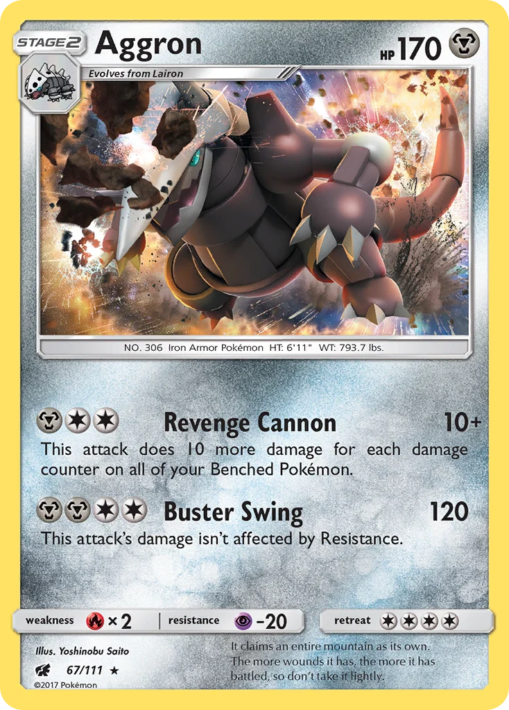 Aggron Pokemon card