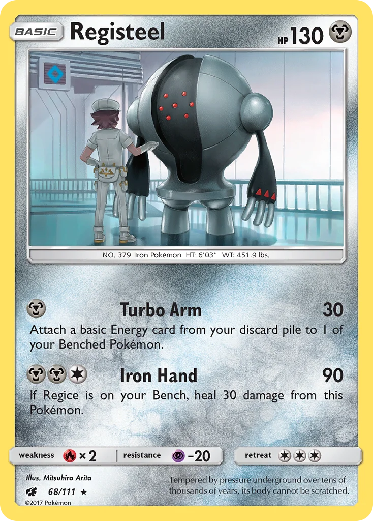 Registeel Pokemon card