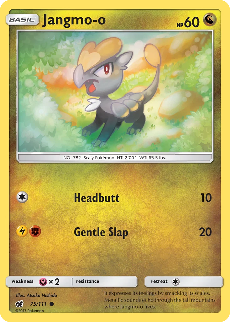 Jangmo-o Pokemon card