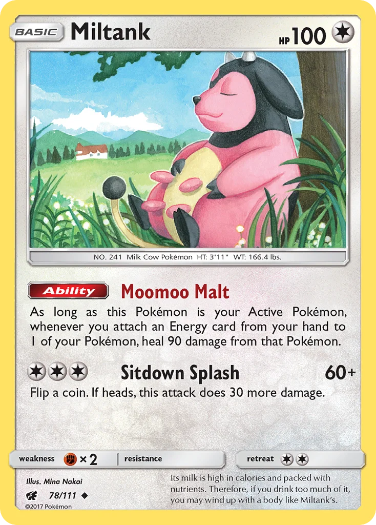 Miltank Pokemon card