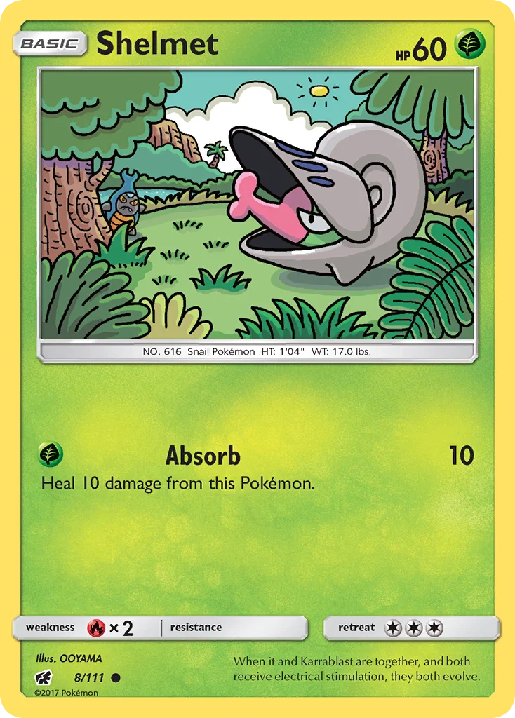 Shelmet Pokemon card