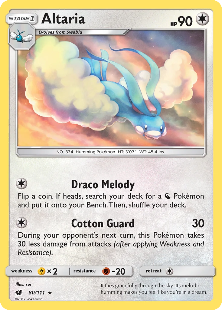 Altaria Pokemon card