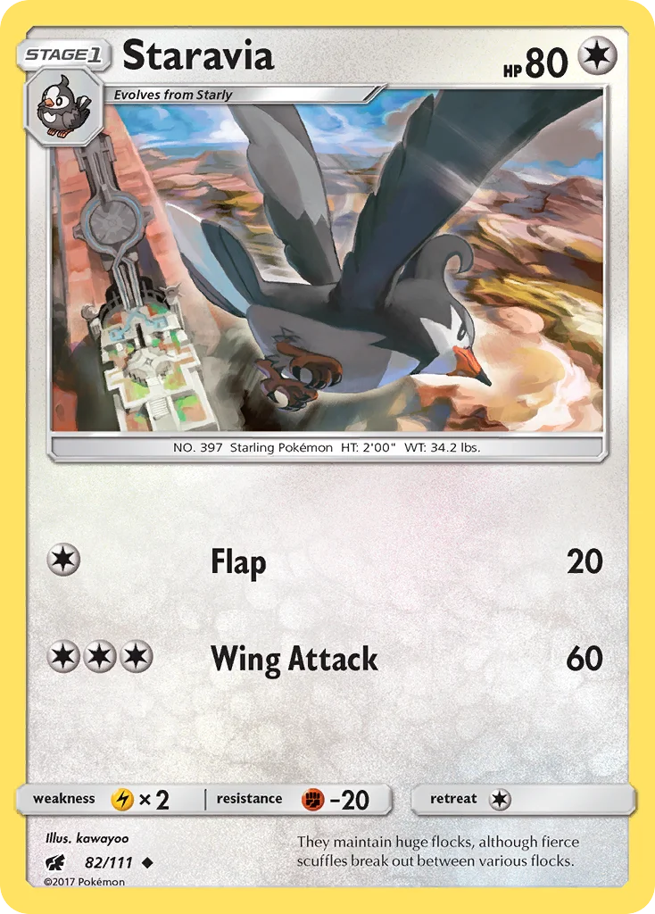 Staravia Pokemon card
