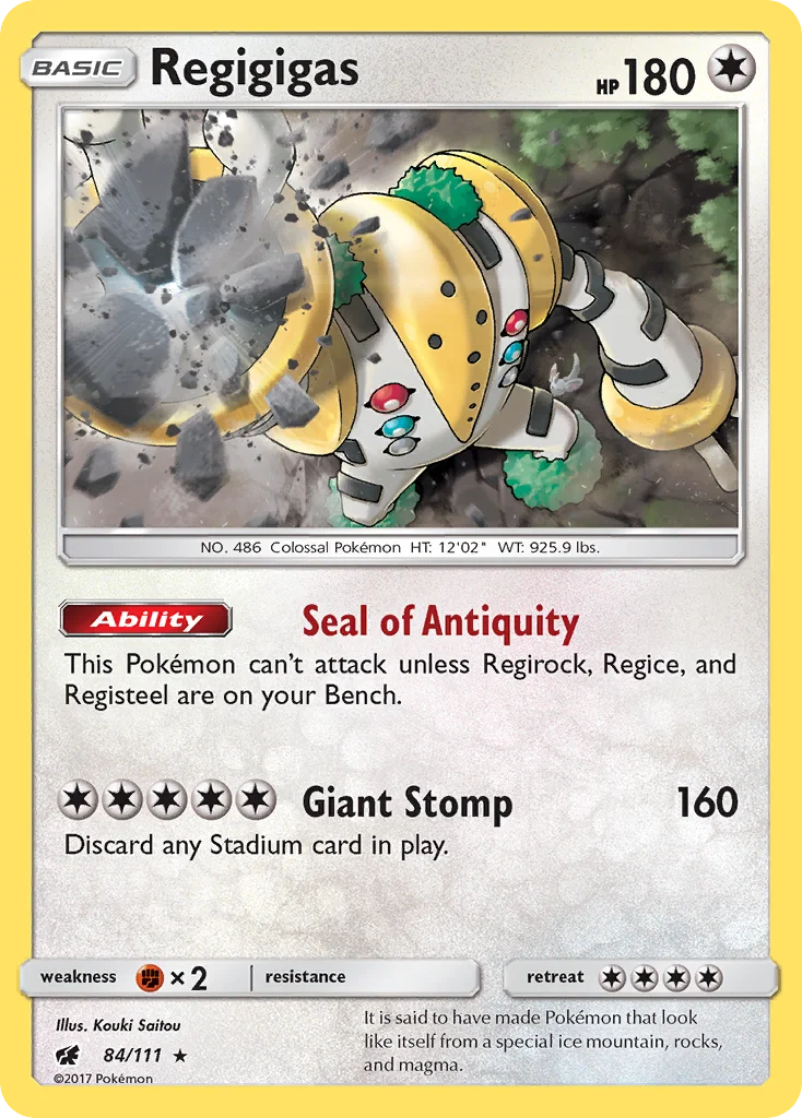 Regigigas Pokemon card