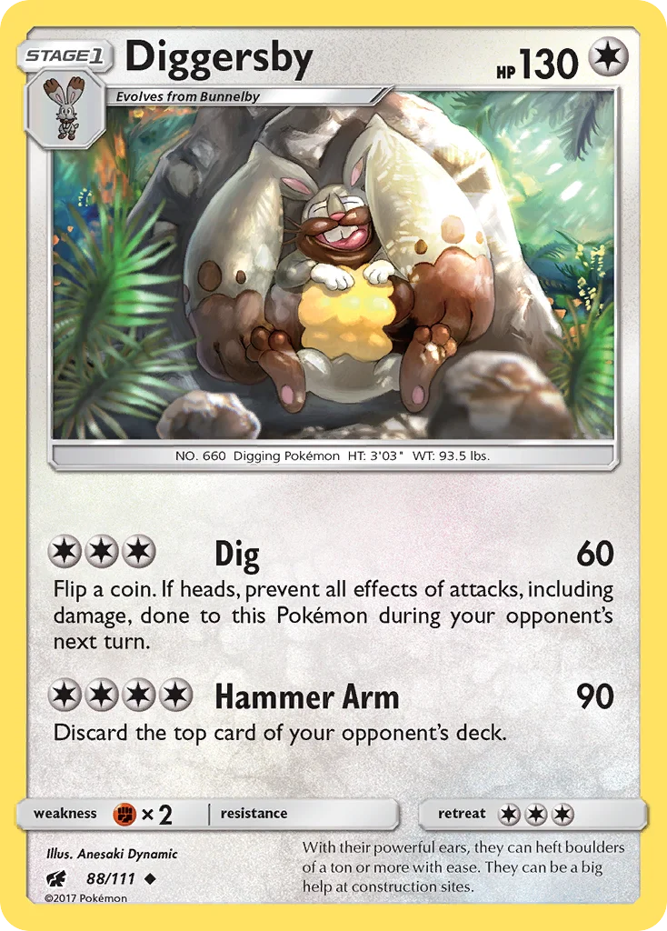 Diggersby Pokemon card