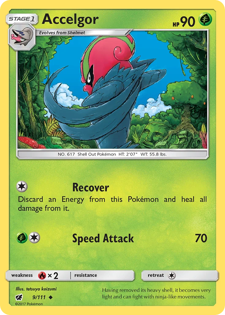Accelgor Pokemon card