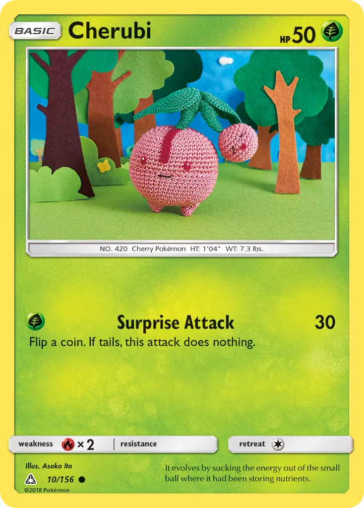 Cherubi Pokemon card