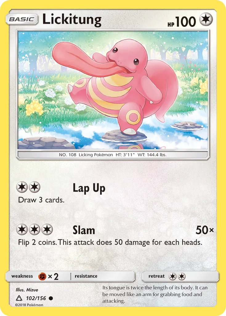 Lickitung Pokemon card