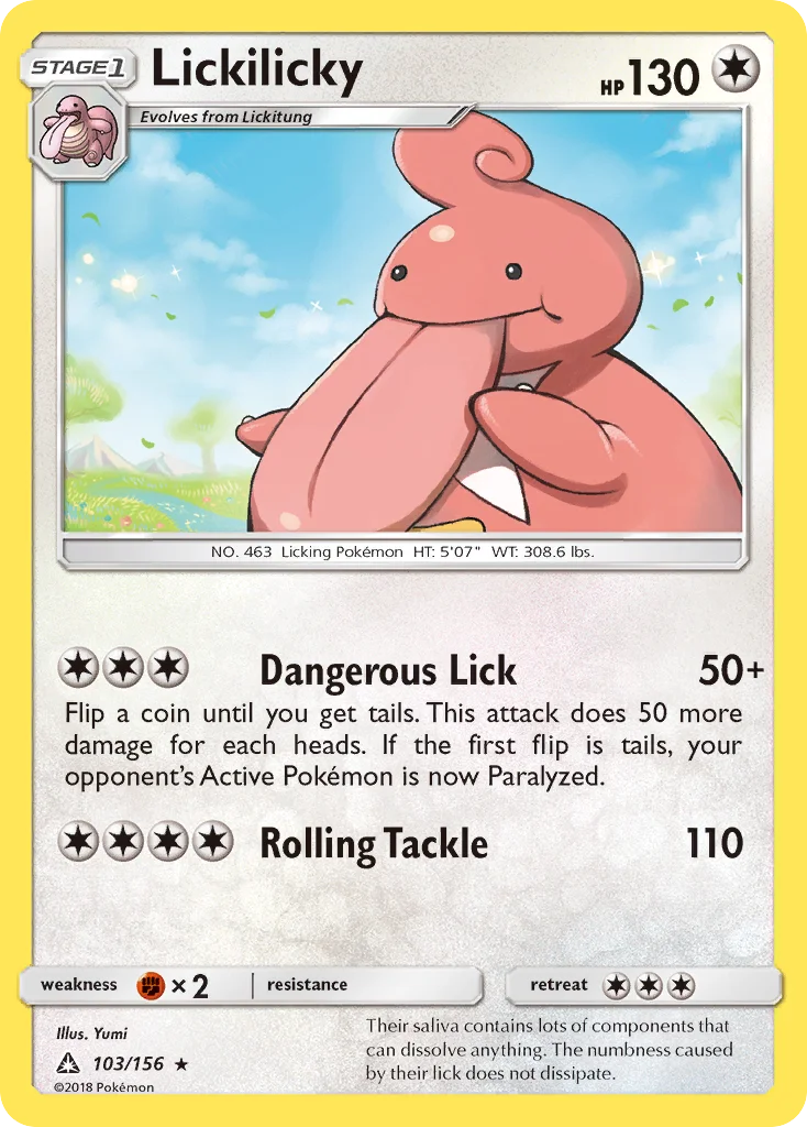 Lickilicky Pokemon card