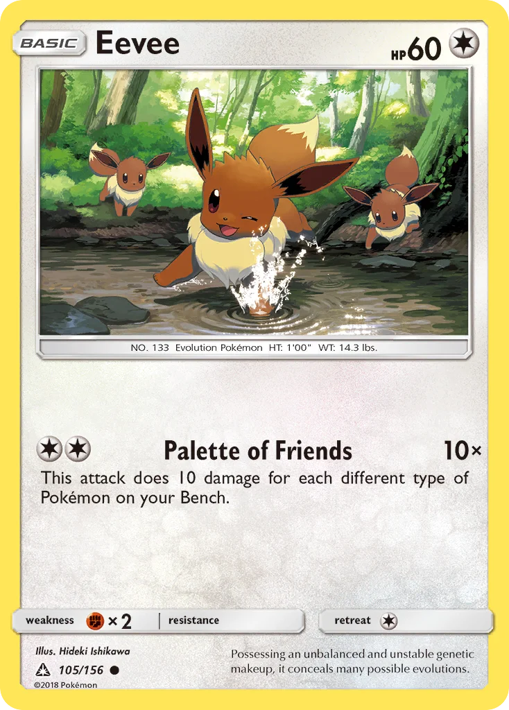 Eevee Pokemon card