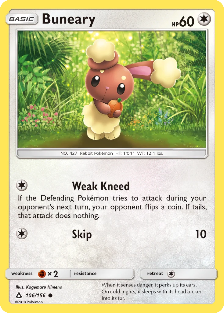 Buneary Pokemon card