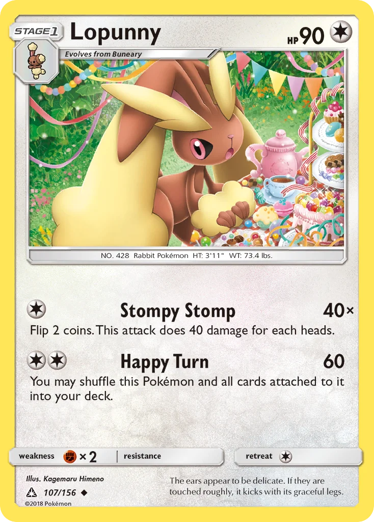 Lopunny Pokemon card