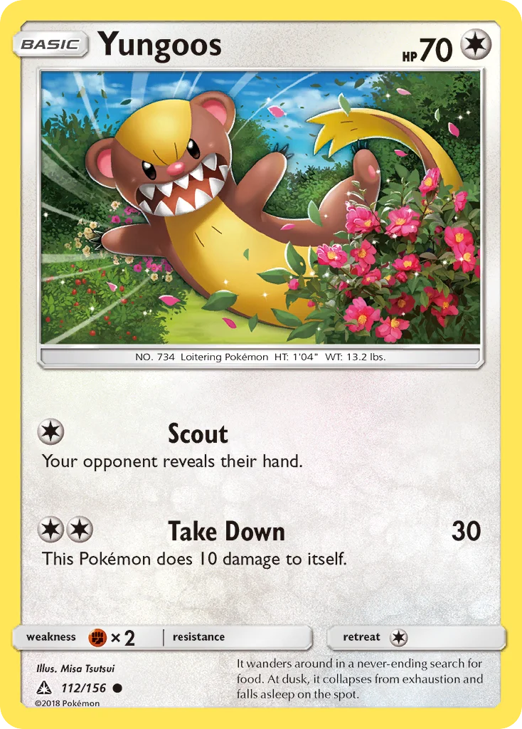 Yungoos Pokemon card