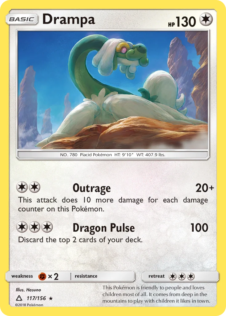Drampa Pokemon card