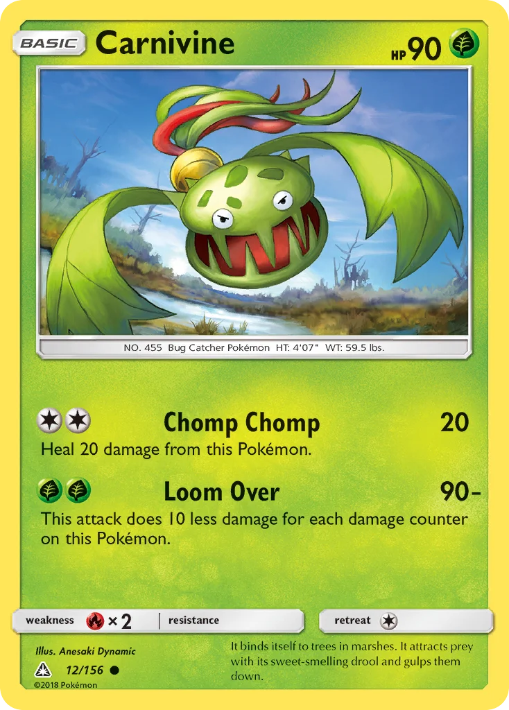 Carnivine Pokemon card