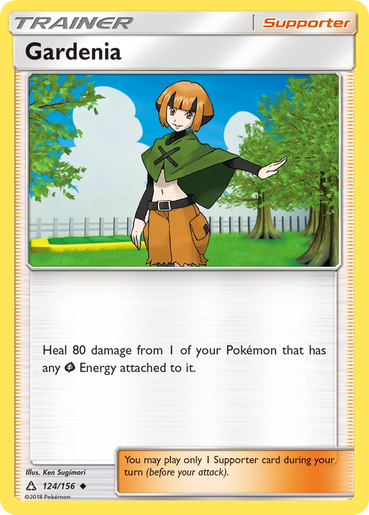 Gardenia Pokemon card