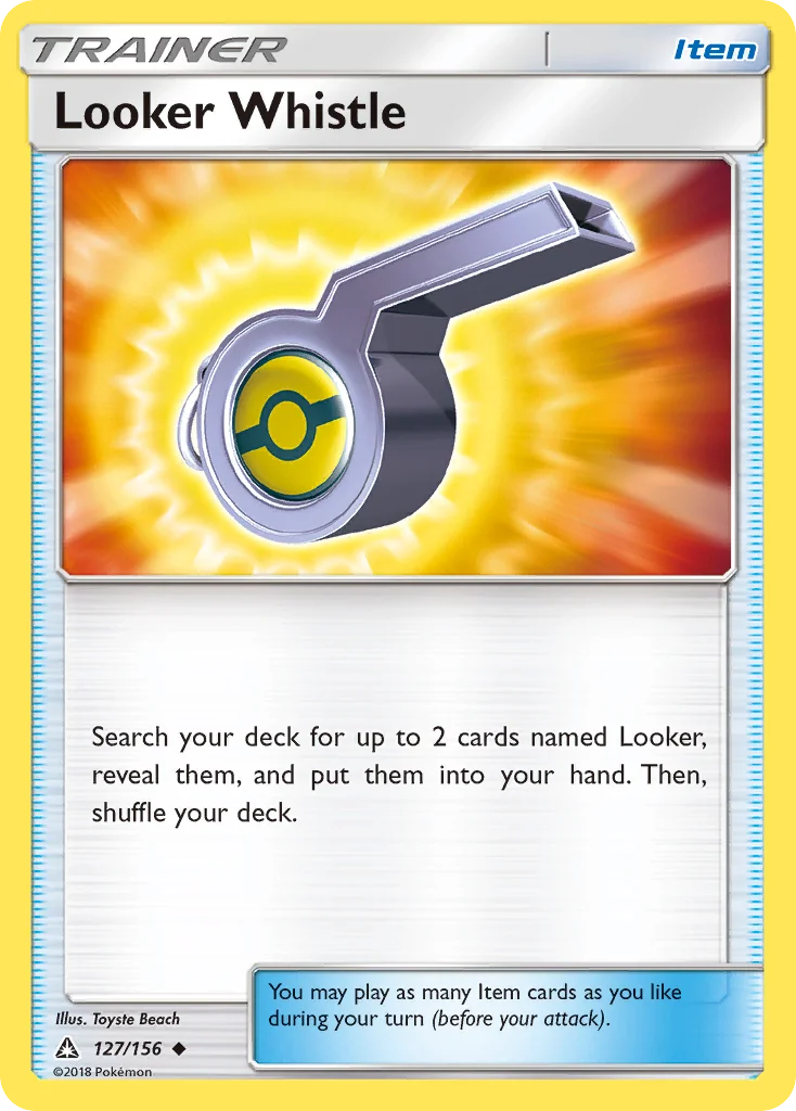 Looker Whistle Pokemon card
