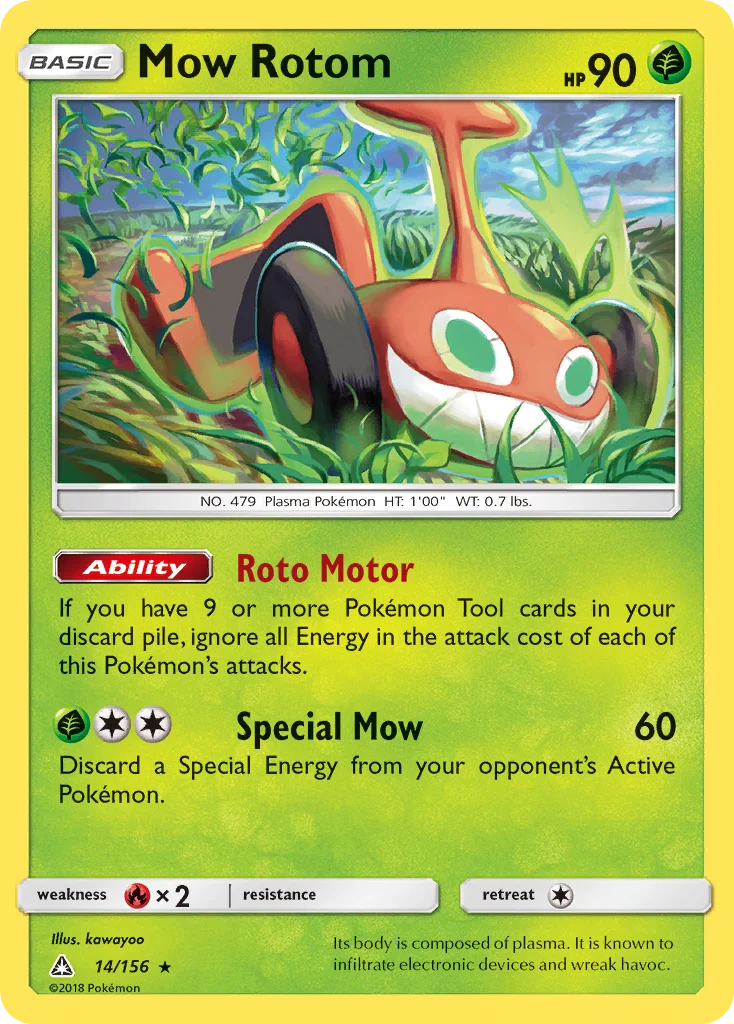 Mow Rotom Pokemon card