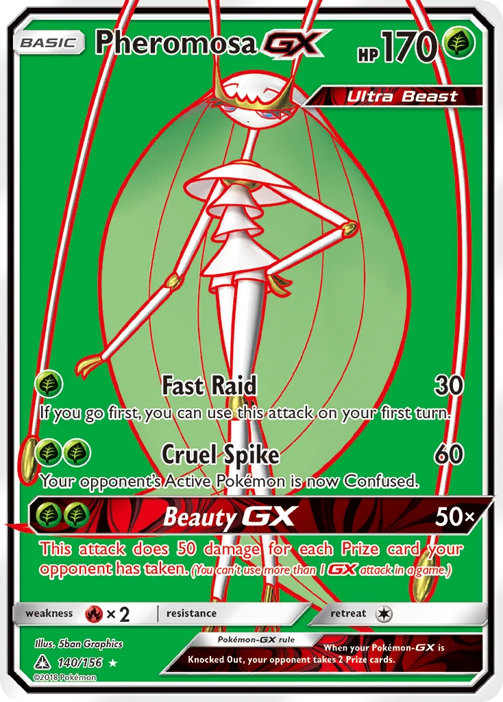 Pheromosa-GX Pokemon card