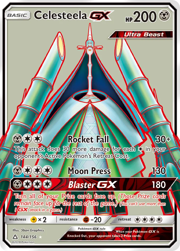 Celesteela-GX Pokemon card