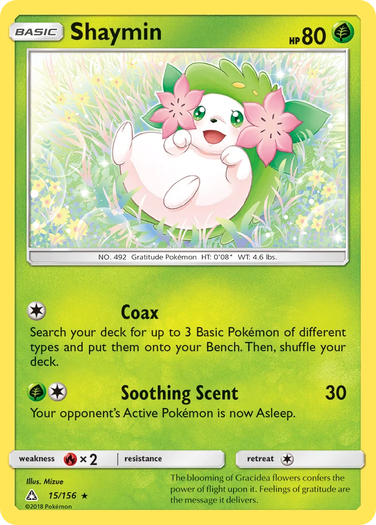 Shaymin Pokemon card