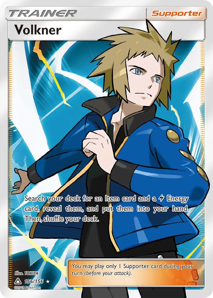 Volkner Pokemon card