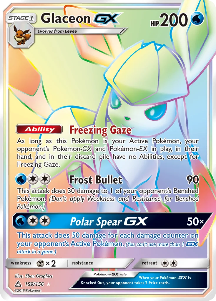 Glaceon-GX Pokemon card