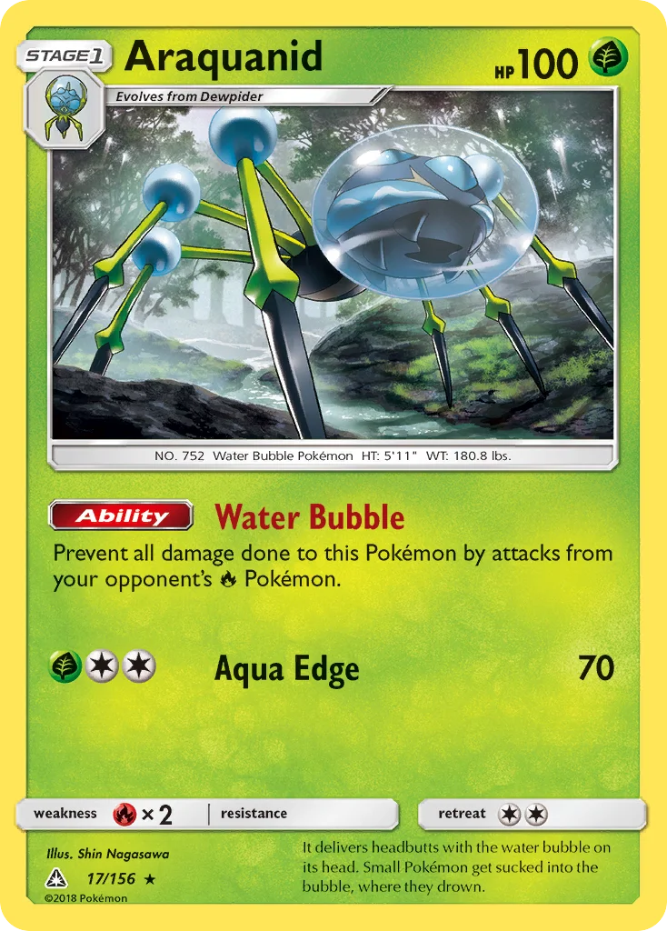 Araquanid Pokemon card