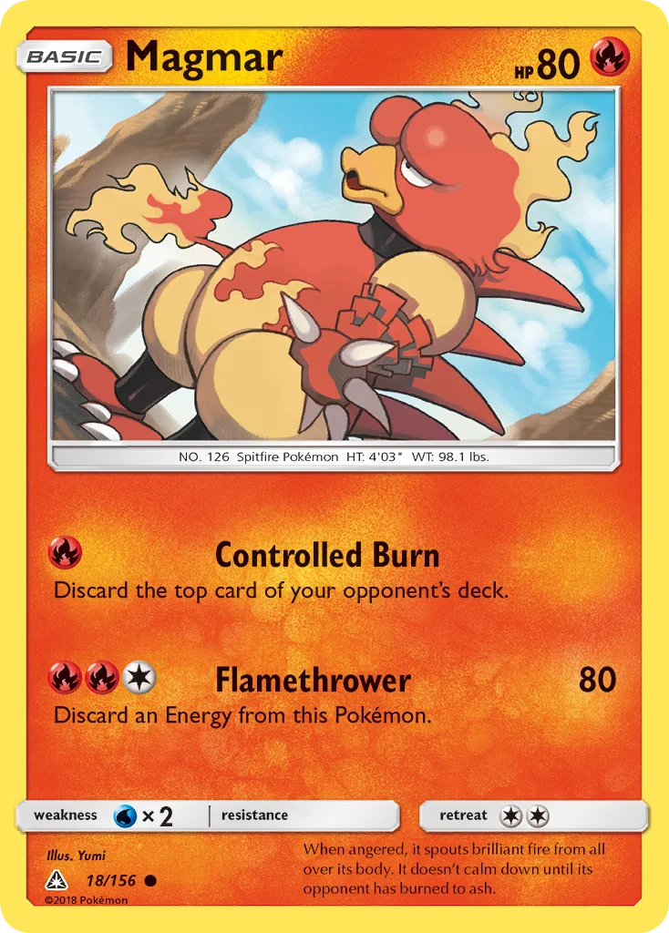 Magmar Pokemon card