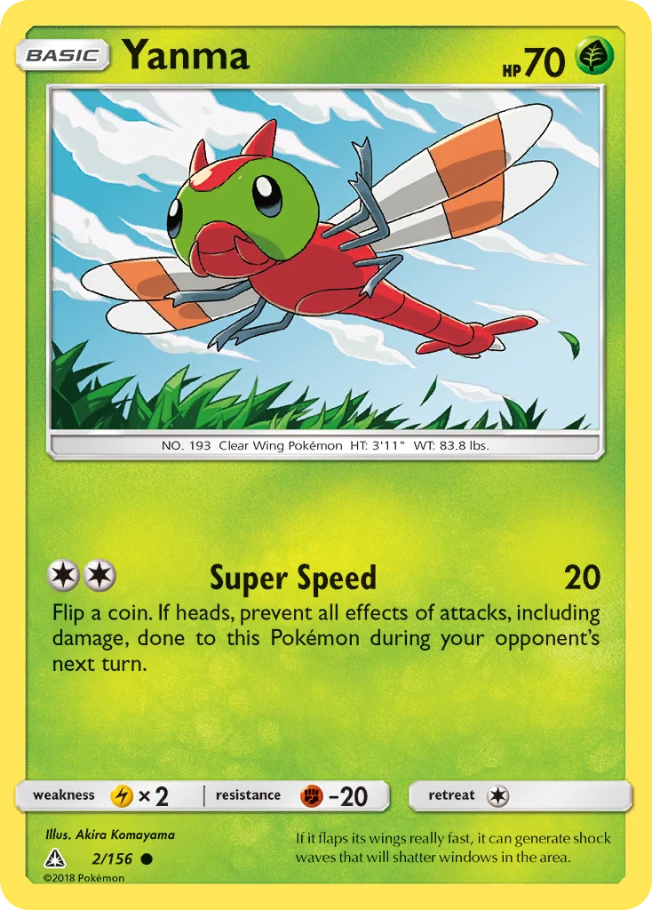 Yanma Pokemon card