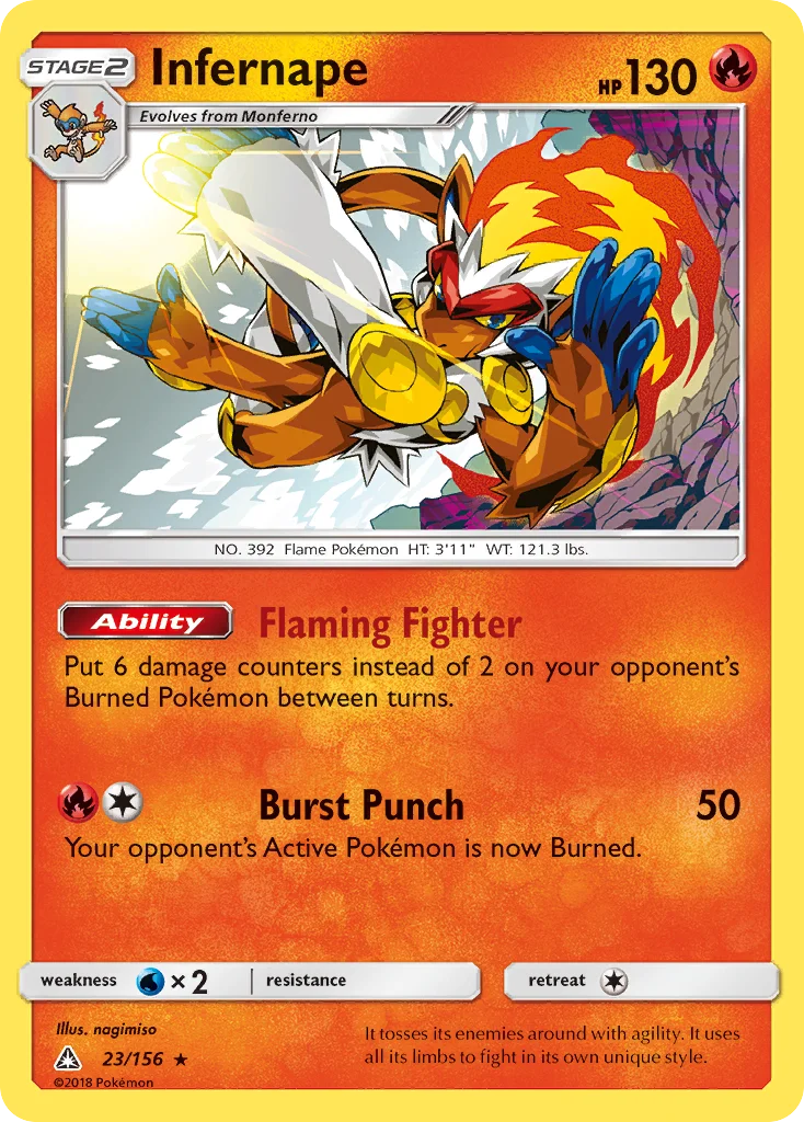 Infernape Pokemon card