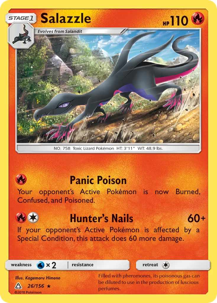 Salazzle Pokemon card