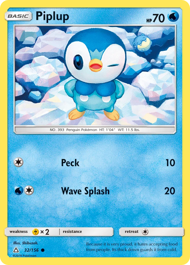 Piplup Pokemon card