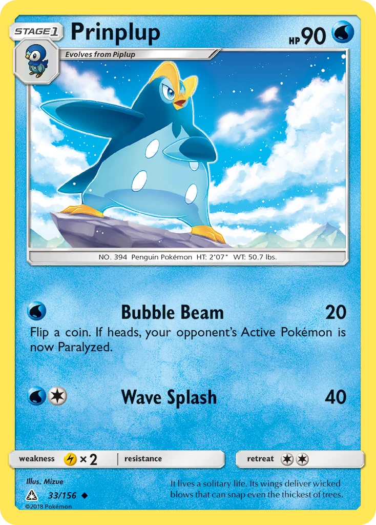 Prinplup Pokemon card