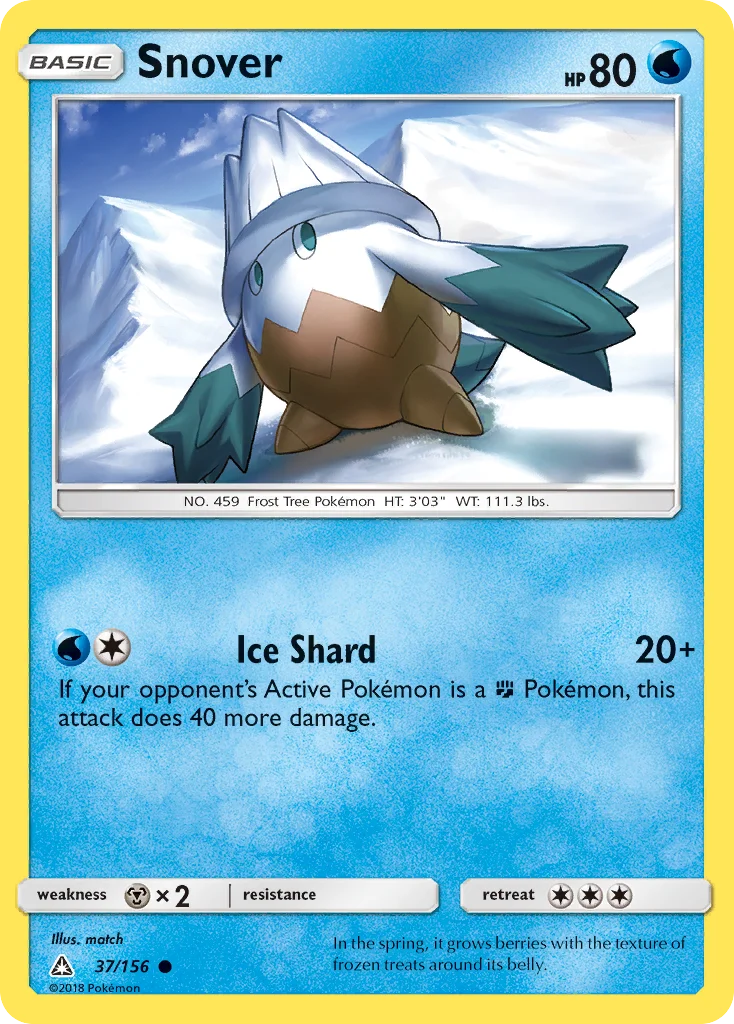 Snover Pokemon card