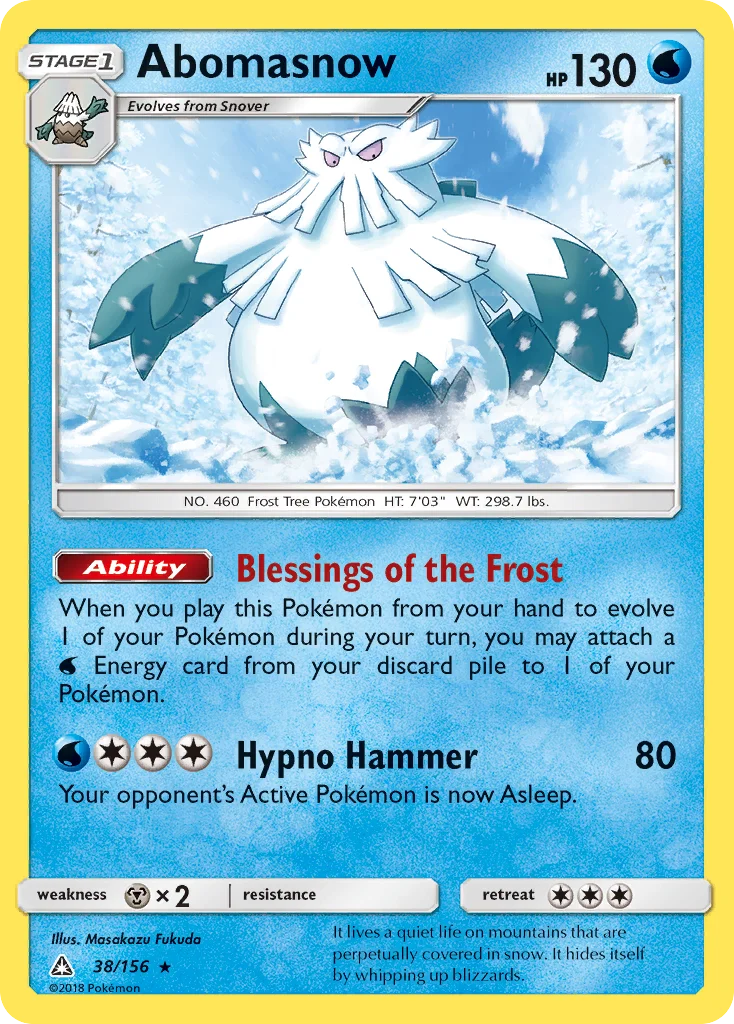 Abomasnow Pokemon card