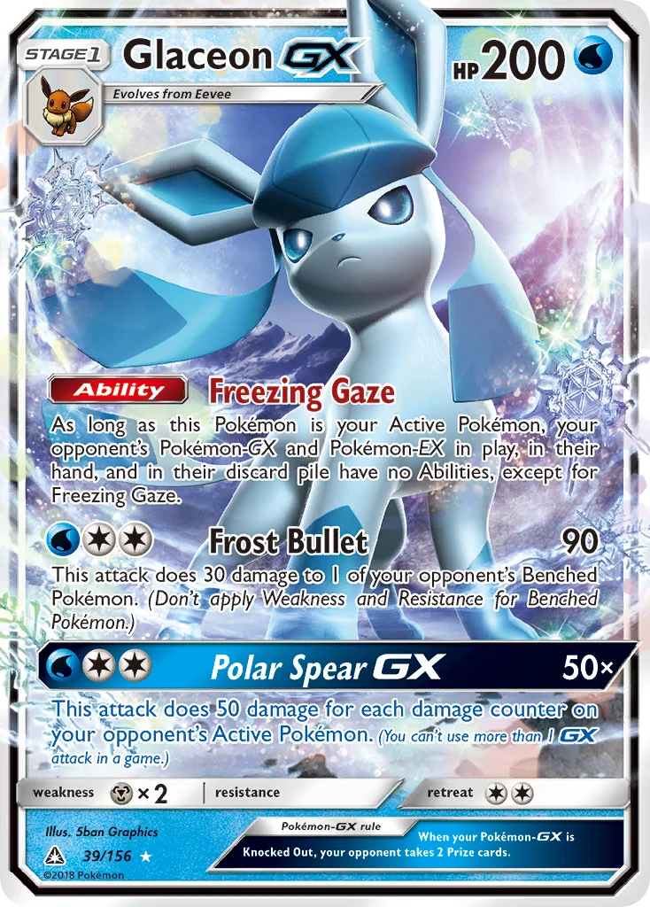 Glaceon-GX Pokemon card