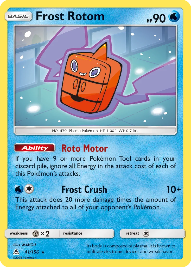 Frost Rotom Pokemon card