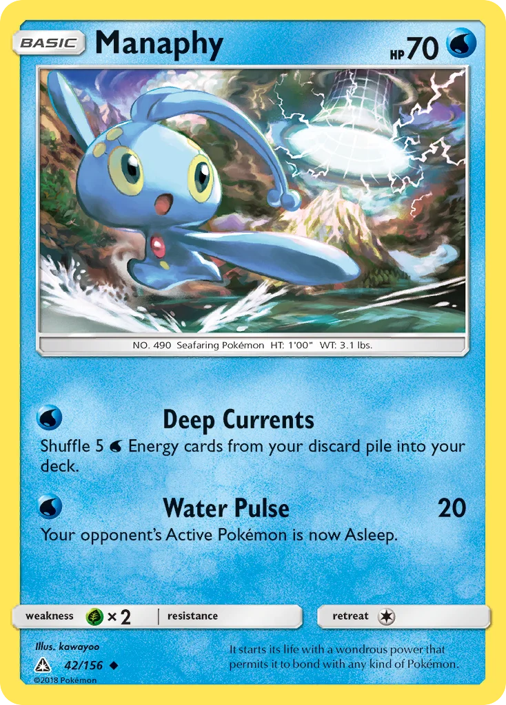 Manaphy Pokemon card
