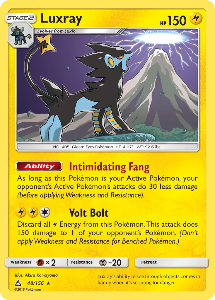 Luxray Pokemon card