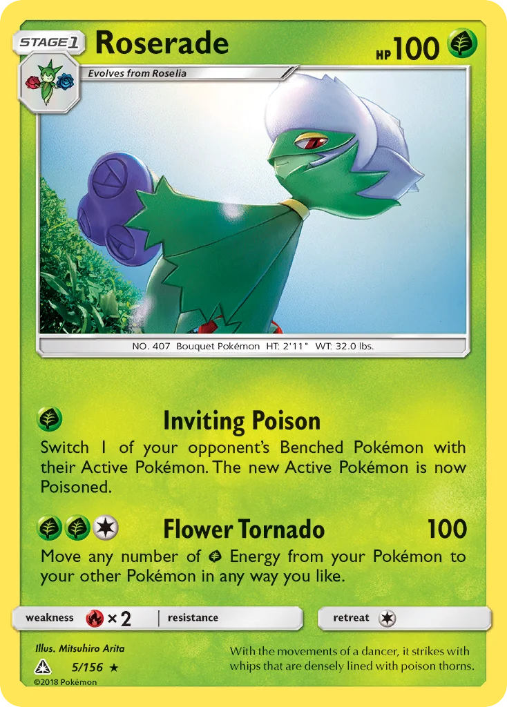 Roserade Pokemon card