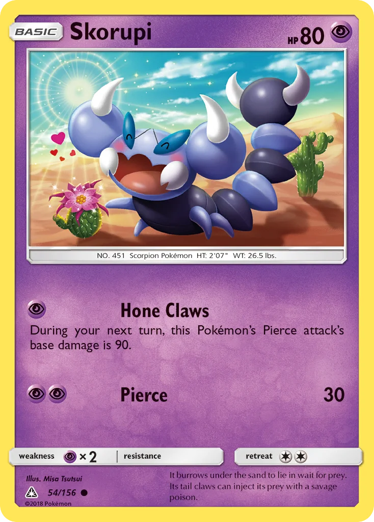 Skorupi Pokemon card