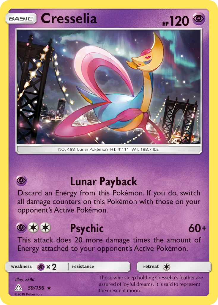 Cresselia Pokemon card