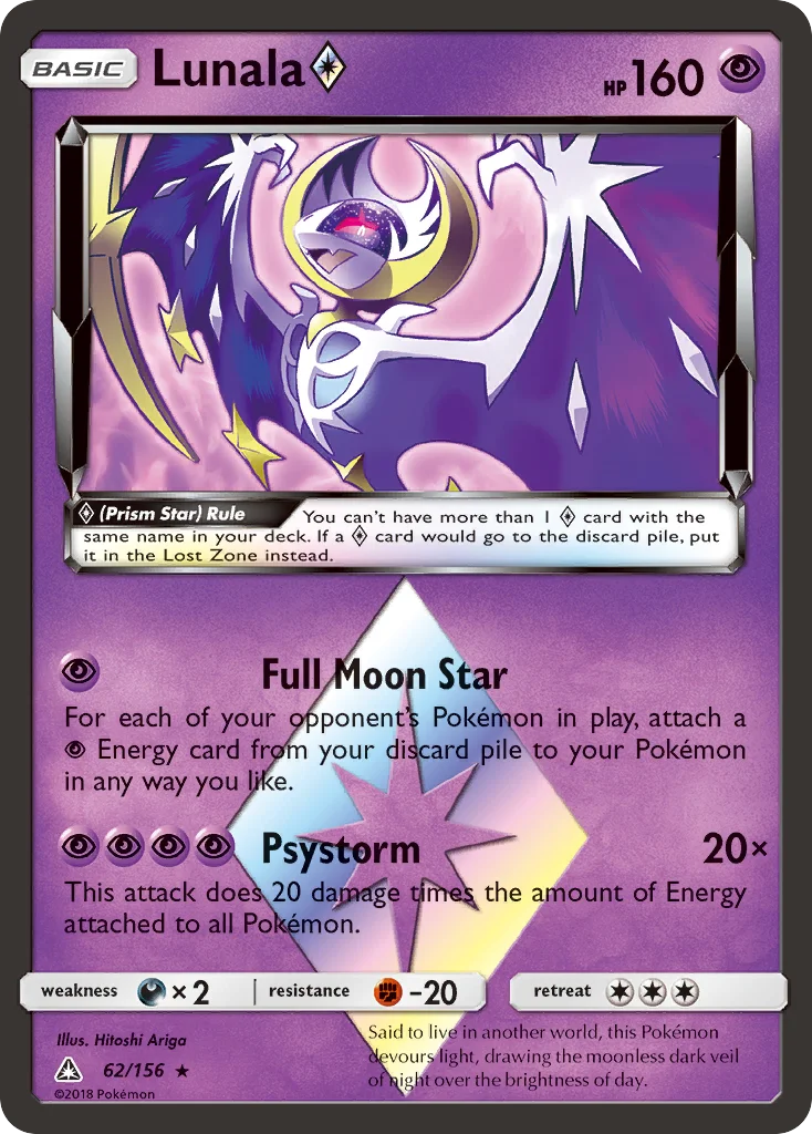 Lunala ◇ Pokemon card