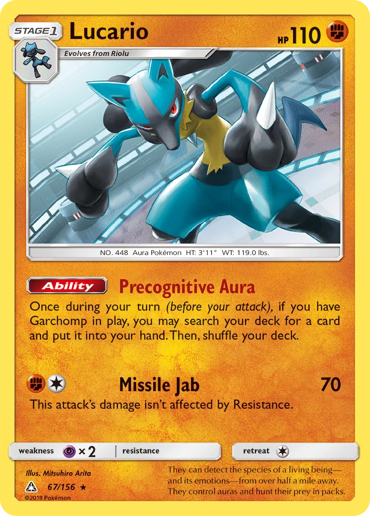 Lucario Pokemon card