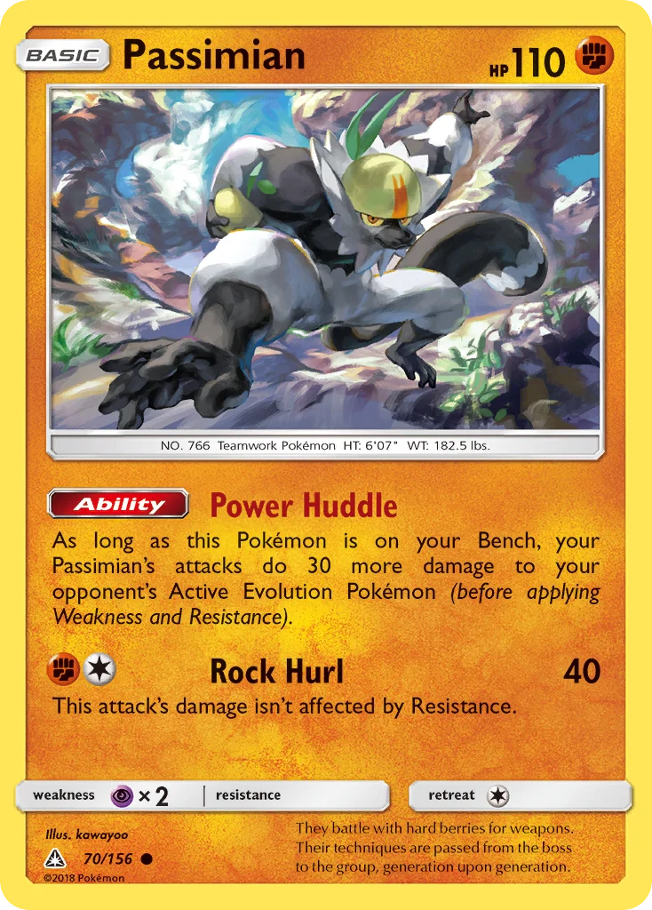 Passimian Pokemon card