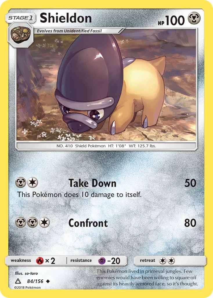 Shieldon Pokemon card