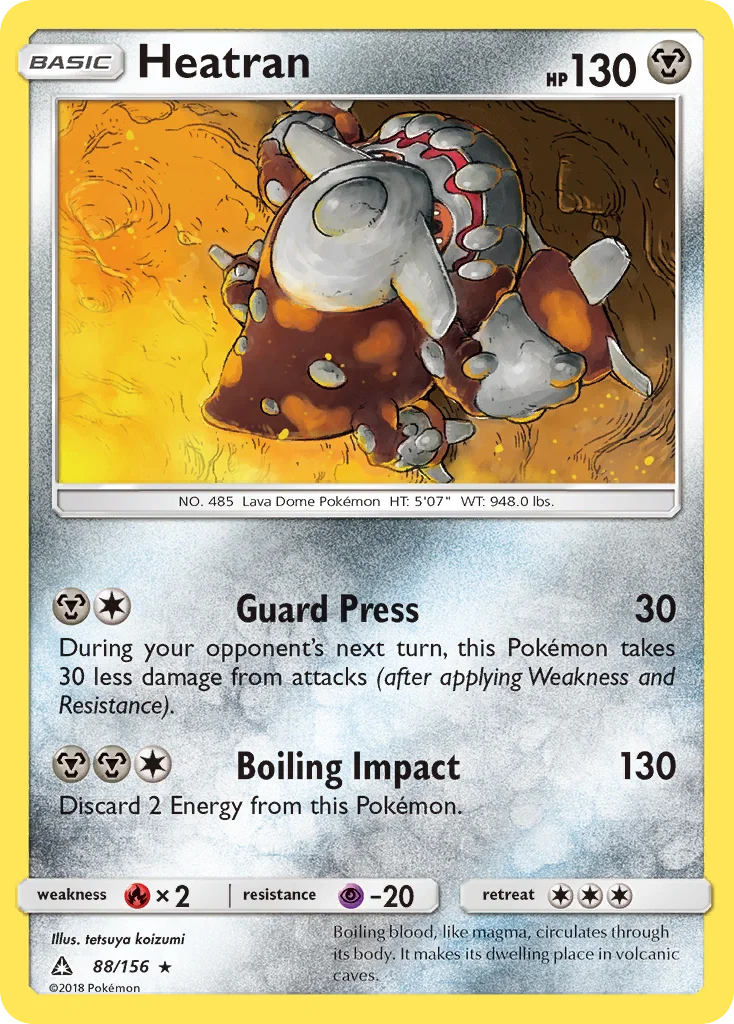 Heatran Pokemon card