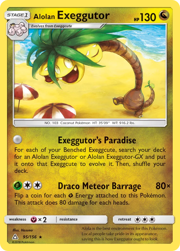 Alolan Exeggutor Pokemon card