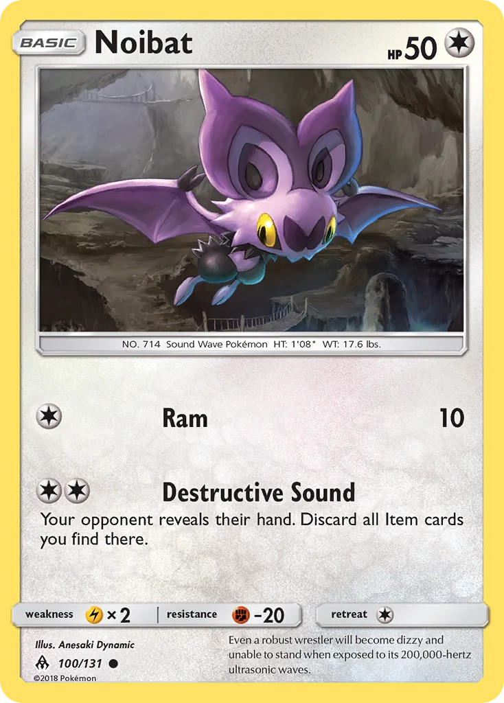 Noibat Pokemon card